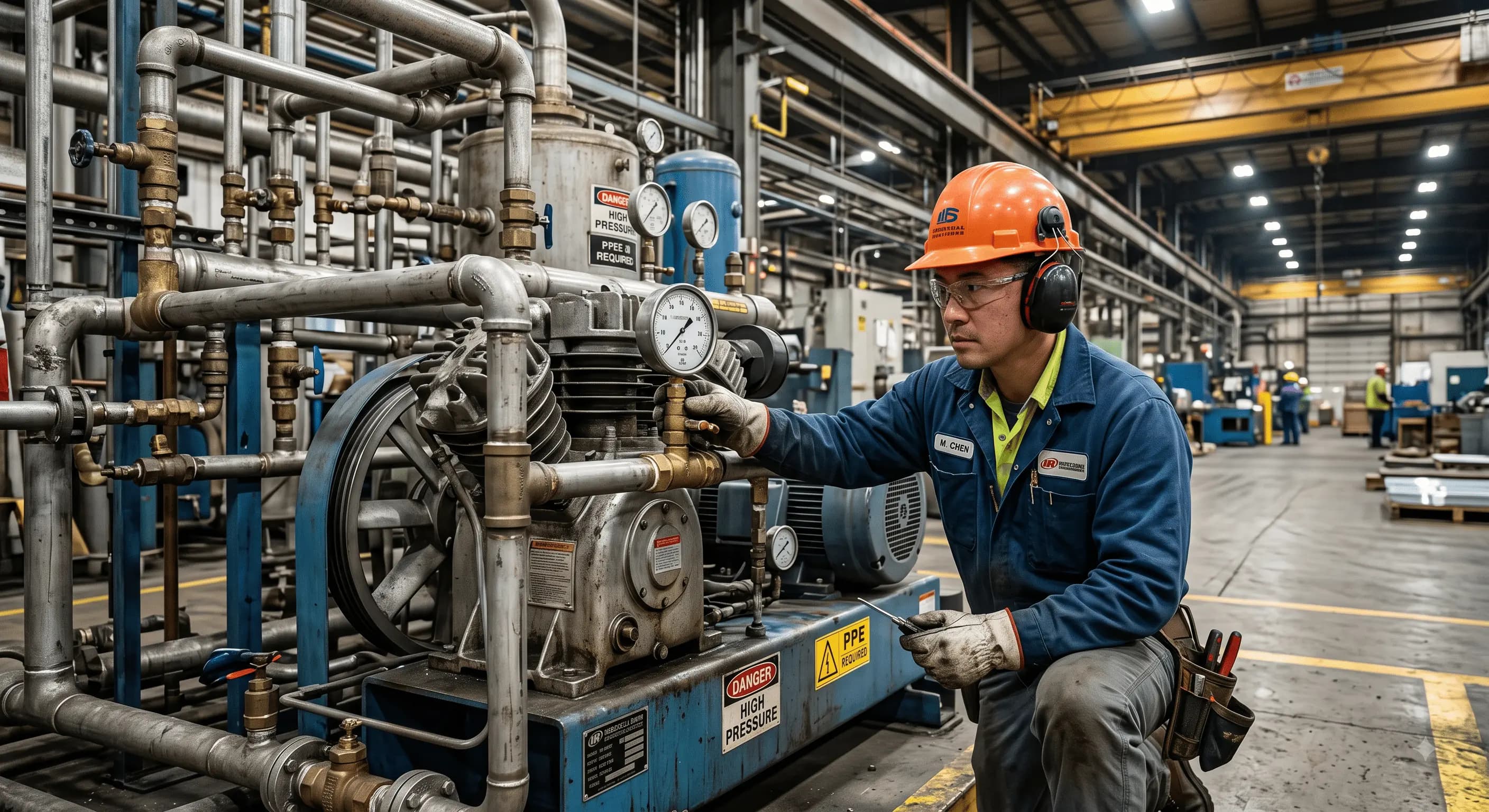 Routine Air Compressor Inspection