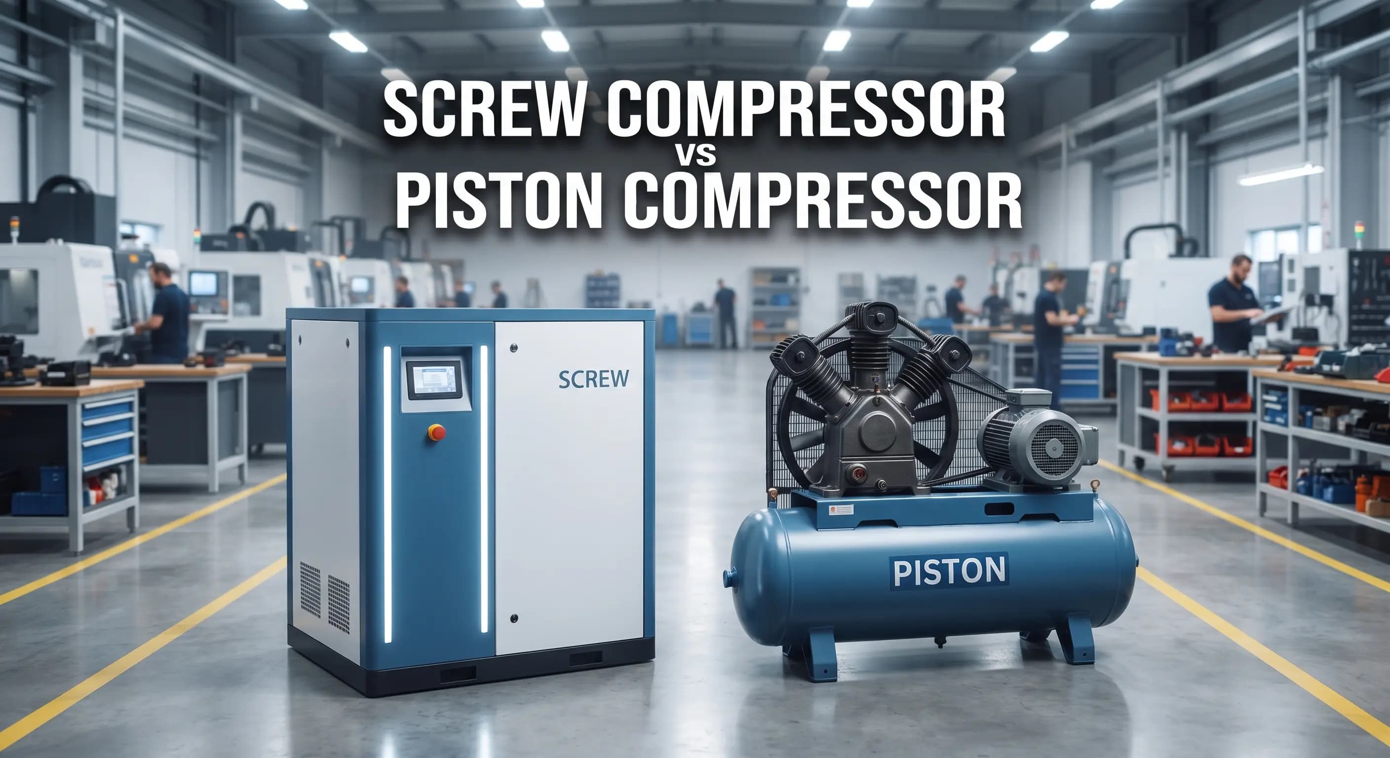 Screw Compressor vs Piston Compressor: Which One is Right for Your Factory?